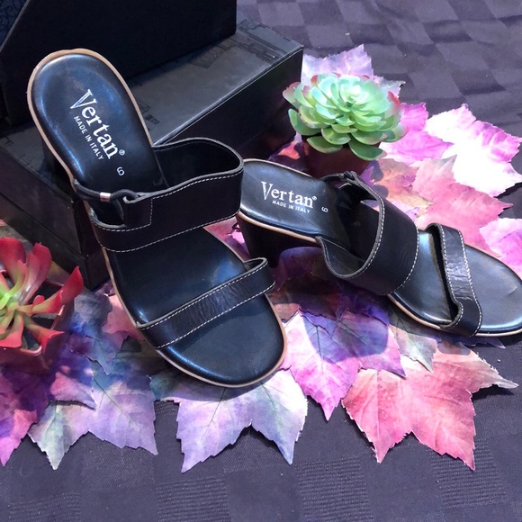 LEATHER ITALIAN  MADE Sandals by VERTAN - Picture 10 of 11